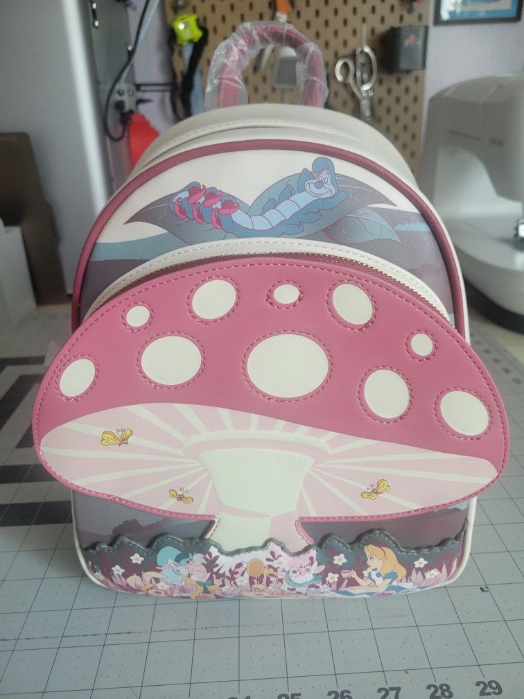 Loungefly Disney Alice in Wonderland Mushroom Tea Party Mini  display picture 2