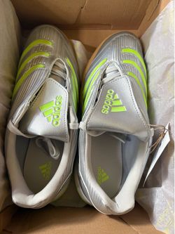 Adidas Predator Sala W Indoor Soccer Shoes - Silver/Neon - Size US Women’s 8.5