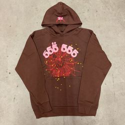 Sp5der Web Hoodie Brown