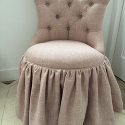 Birch Lane Pink Linen Chairs 