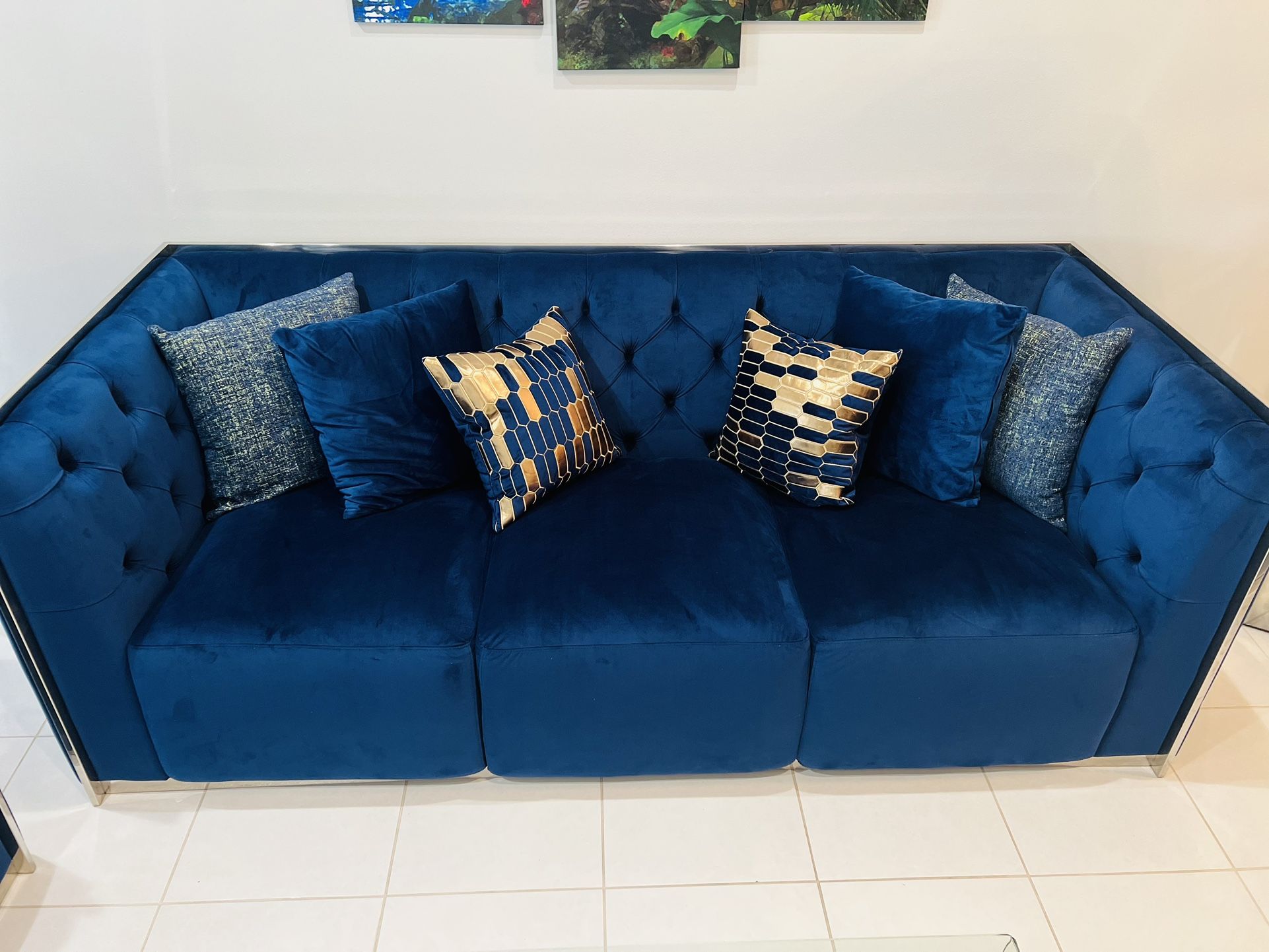 Emma blue 2 Piece Living Room Set From El Dorado Furniture