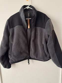 New Skims Teddy Box Zip Up Jacket Large