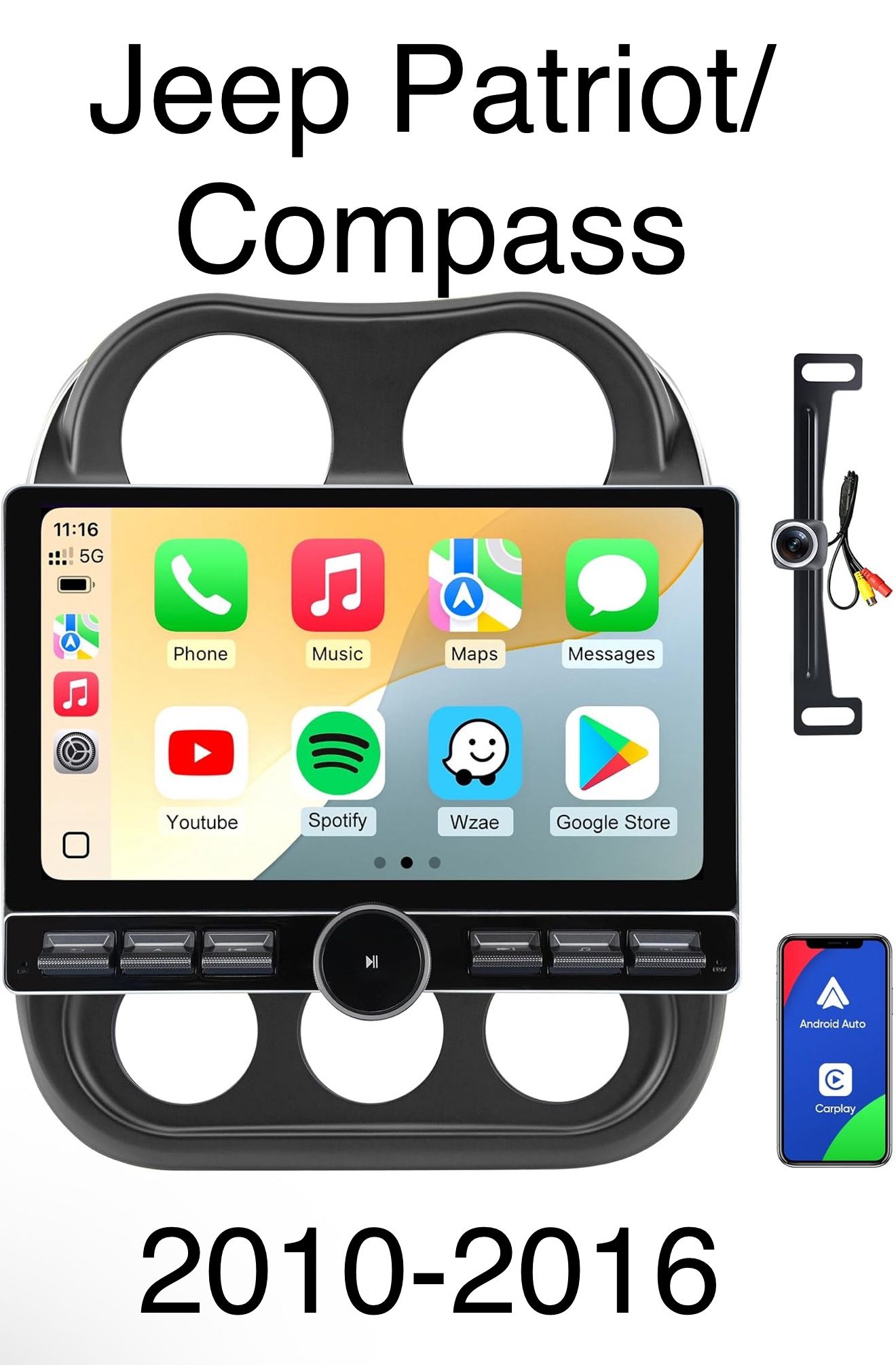 Stereo With frame Jeep Compass Patriot