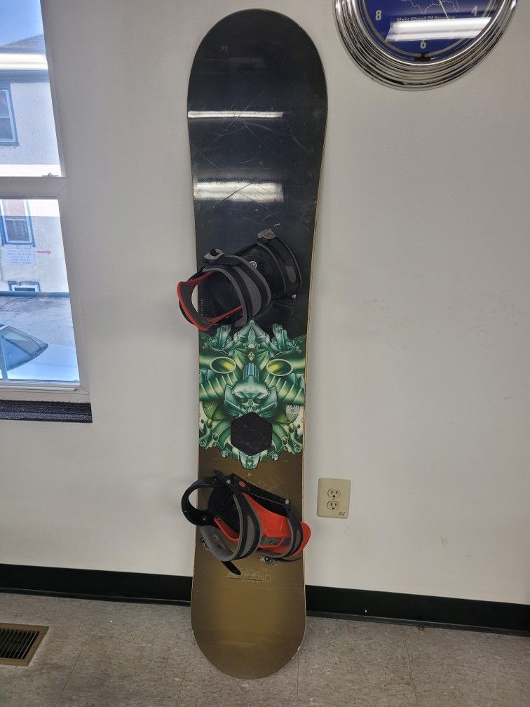 Burton Snowboard With Bindings
