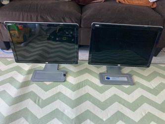 TWO MONITORS FOR SALE IF YOU TELEWORK OR IF YOU'RE A STUDENT