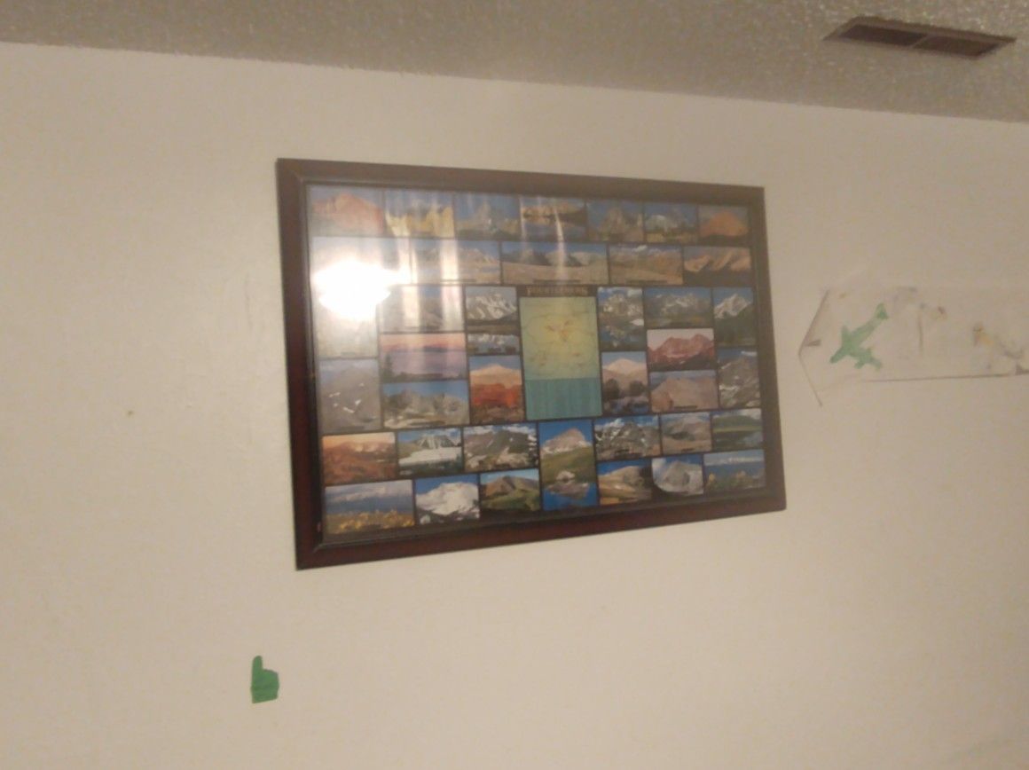 Framed Colorado 14er Mountain Picture