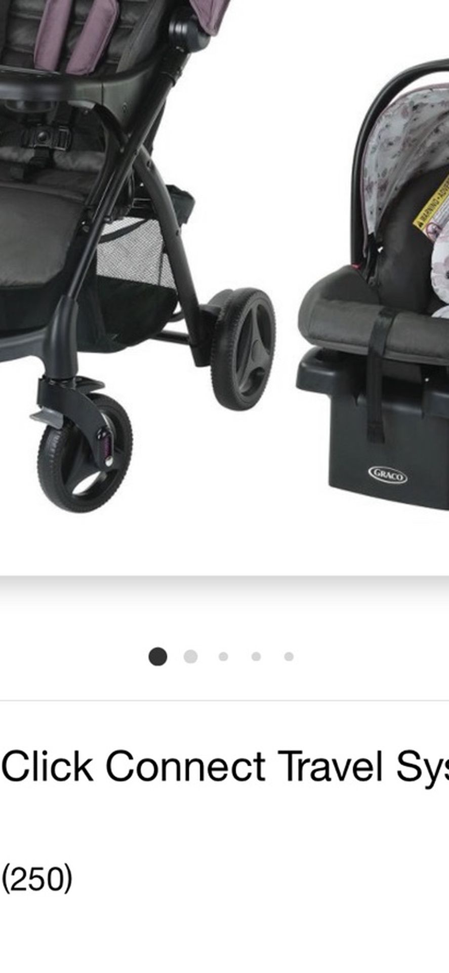 Infant carseat and stroller