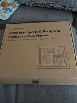 baby handprint & footprint keepsake frame