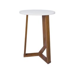 Aesthetic Tripod Round Side Table With Solid American Hardwood Legs 