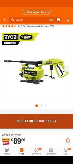 RYOBI
 Pressure Washer