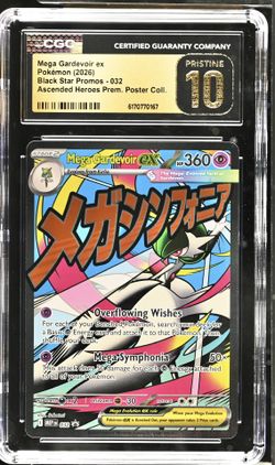 Mega Gardevoir ex 032 Me: Mega Evolution Promo Holo PRISTINE 10