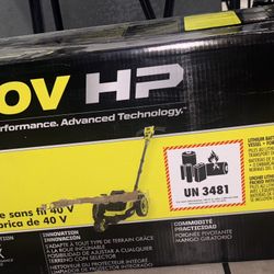 Ryobi 40V HP Brushless 9 in. Cordless Edger with 4.0 Ah Battery and Charger