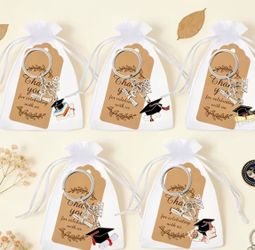 Cute Graduation keychains for gift Thanks for celebrating with us READ BELOW