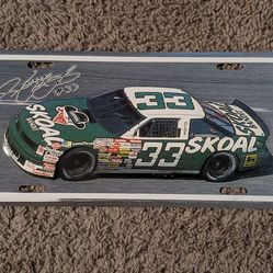 Vintage Harry Gant NASCAR #33 Skoal Bandit Racing License Plate