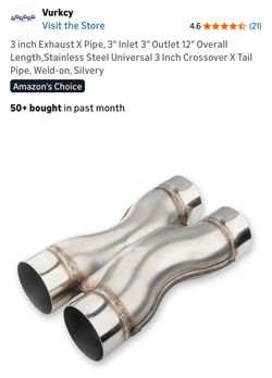 3” Exhaust X Pipe ( stainless steel)
