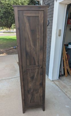 Like New Ameriwood Rustic Style 72" Tall Pantry Cabinet