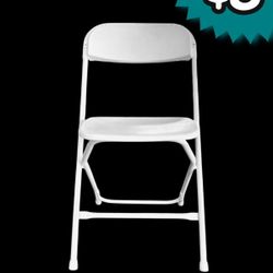 Silla Nueva Blanca De Plastico Para 800 libras 