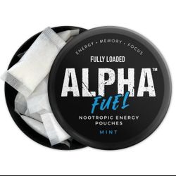 Alpha Fuel Caffeine Pouches, Focus, Memory And Energy Boost. Affordable Shipping