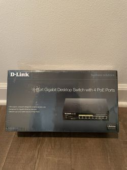 D-Link PoE Switch, 8 Port Gigabit Desktop Switch