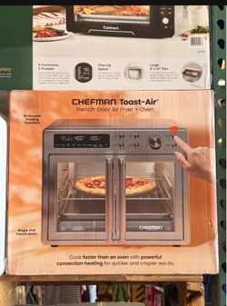 Chefman Toast-Air French Door Air Fryer + Oven Brand New In Box
