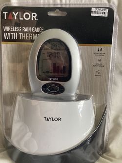 Gardening Wireless Rain Gage W/Thermometer/