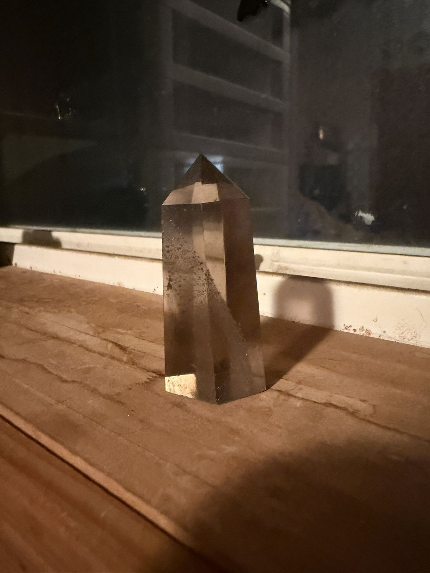 Smoky Quartz tower with inclusions