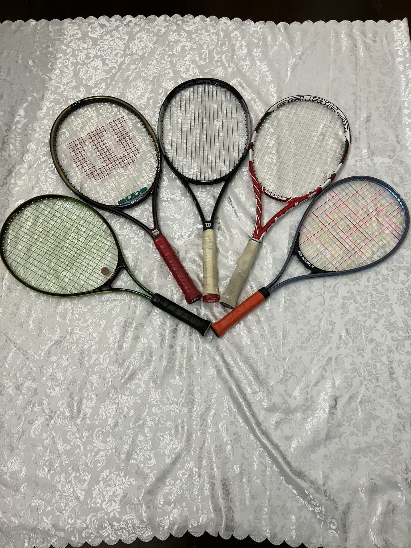 Different Tennis Rackets 3 - Wilson 1- Tabular And 1 Kennel Viper 31