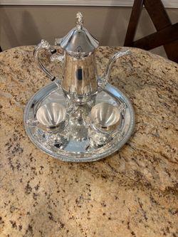 Vintage 1991 International Silver Co. Silverplated Coffee Set (3.5/4 Pcs)