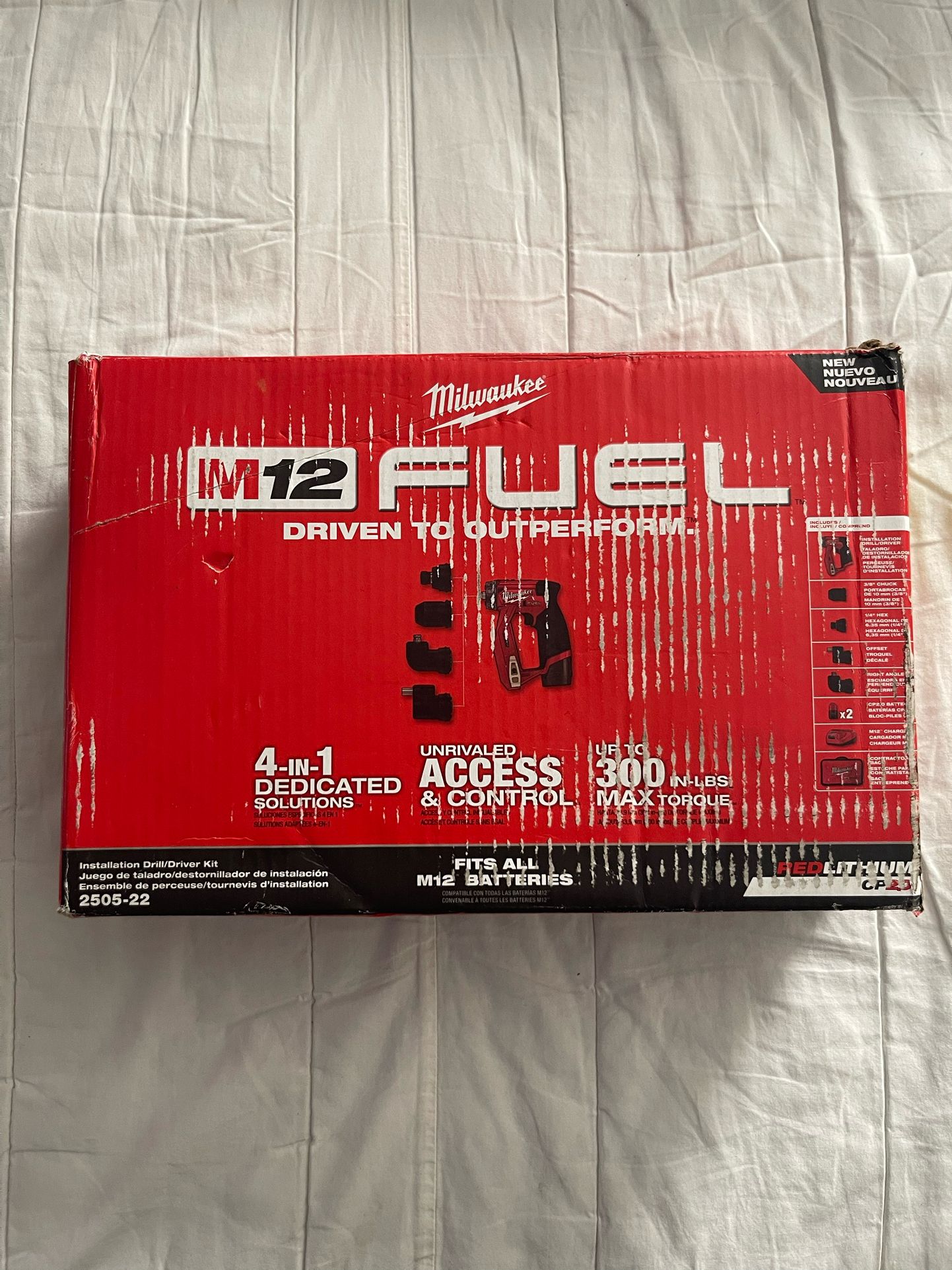 The Milwaukee M12 FUEL Installation Drill/Driver Kit features 4 dedicated solutions, delivering unrivaled access and control with up to 300 in./lbs. o
