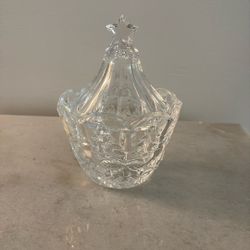 Crystal Clear Industries Glass Candy Dish with Lid