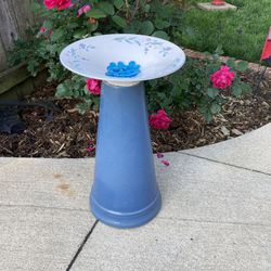 Beautiful One of a Kind Birdbath. Perfect For Your Garden. Approx. 23”