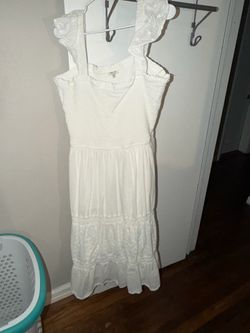 Plus Size White Summer Dress