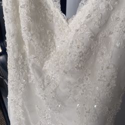 Wedding Dress David’s Bridal Size 14