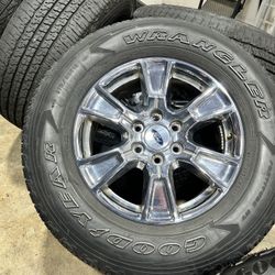 SET 4x 18" 2015-17 FORD F150 PICKUP LF Wheels 18x7-1/2 F-150 rims OEM Chrome Expedition Rims