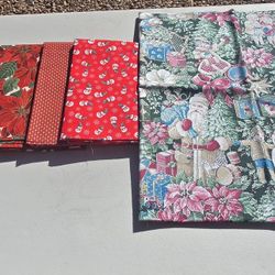 Christmas Fabrics - 5 One Yard Cuts 