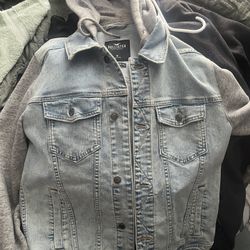 Jean Jacket And Windbreaker Jacket 