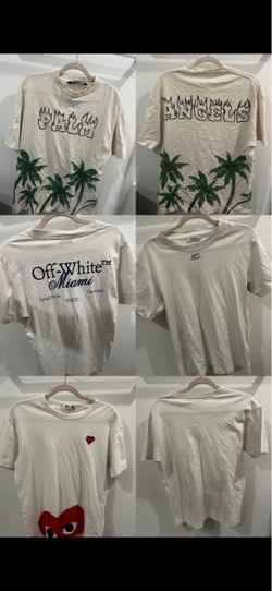 Designer T-Shirt Bundle – Palm Angels, Off-White & Comme des Garçons PLAY
