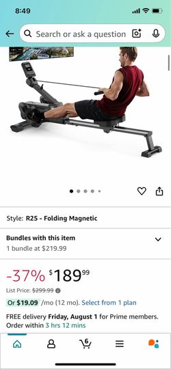 Merach Foldable 16 Level Rowing Machine