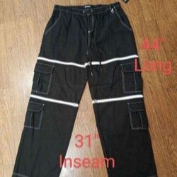 New With Tags Hot Topic Zip Off Carpenter Pants 2XL 