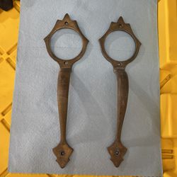 Vintage Double Door Pull Brass/Bronze