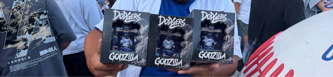 Godzilla dodger bobble head