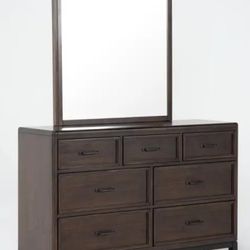 Living Spaces Jacob II 7-Drawer Dresser with Mirror