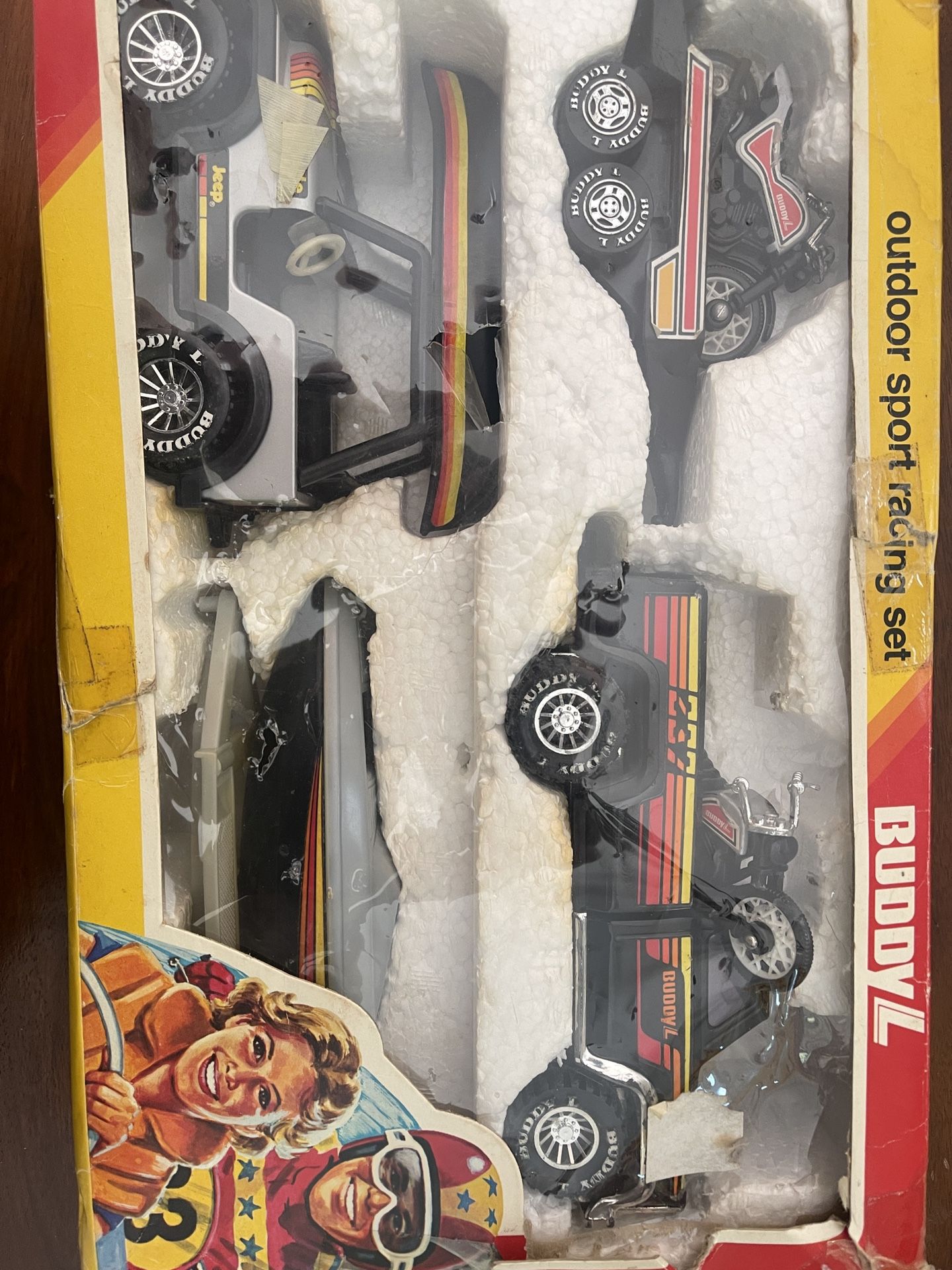 Vintage buddy L Outdoor Sports Racing Set