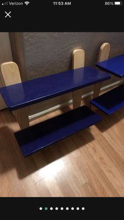 Baseball Wooden Shelves (2ea)