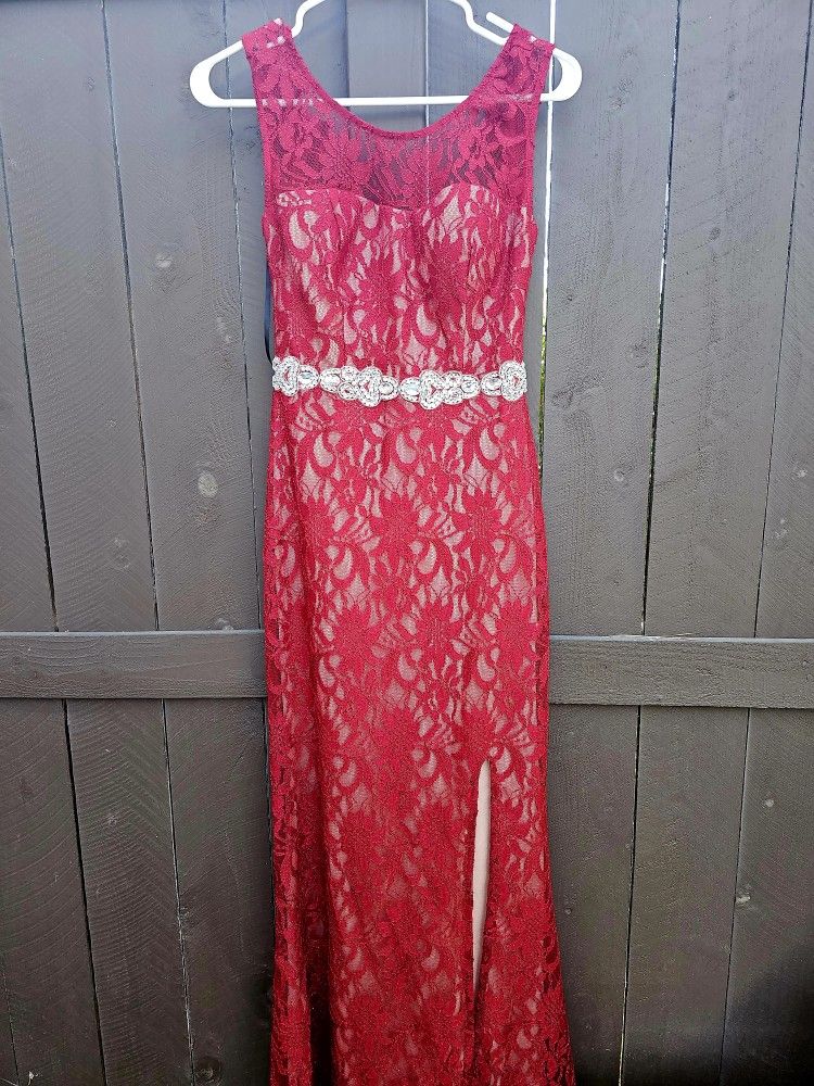 Prom Party Wedding Cocktail Size 5 Red Dress
