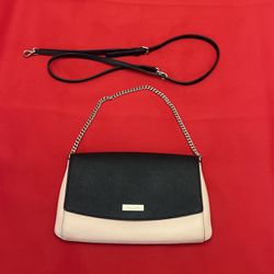 Kate Spade Pale Pink And Black  Two Size Cross Body Bag  & Handbag 