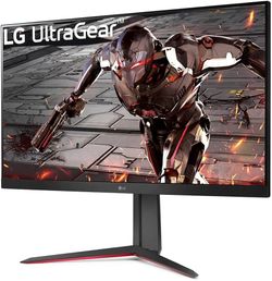 LG 32GN650-B Ultragear Gaming Monitor 32-Inch QHD (2560 x 1440) Display 165Hz Refresh Rate 1ms MBR HDR 10 sRGB 95% Color Gamut AMD FreeSync - Black