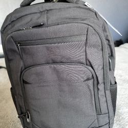 Black Backpack Dark Gray