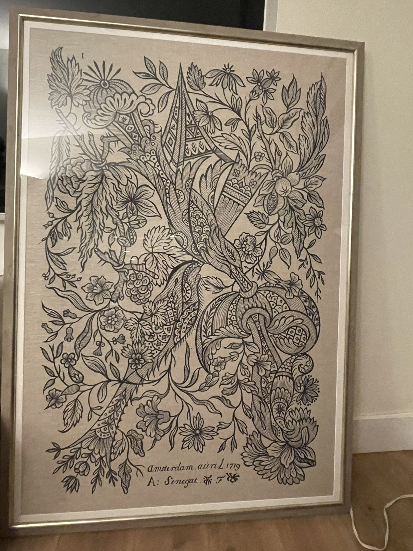 Senegat Framed Textile Print (XL) 54” X 34”