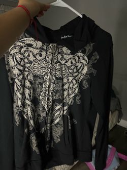 From Los Angeles Black Graphic Zip-Up Hoodie